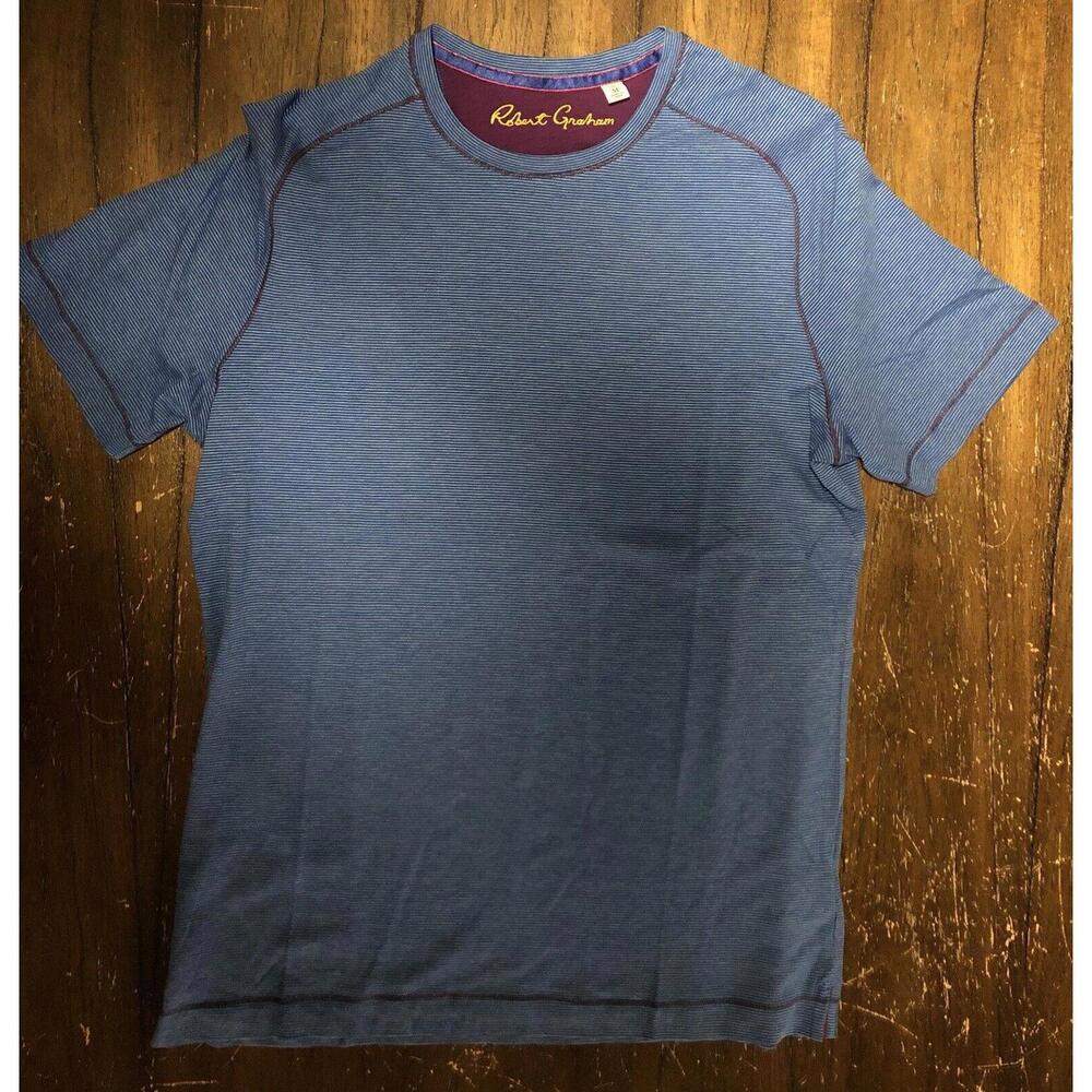Robert Graham Knowledge Wisdom Truth Striped T-Shirt Men’s Size M Classic Fit